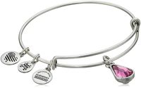 Alex and Ani October Birth Month Charm with Swarovski Crystal Rafaelian Silver Bangle Bracelet
