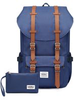 KAUKKO Laptop Outdoor Backpack Travel Hiking Camping Rucksack Casual College Daypack Fits 15" (Nblue 2pcs)