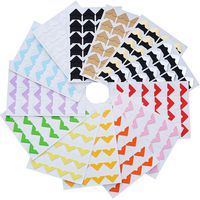 Hotop 312 Pieces Photo Corners Self Adhesive for DIY Scrapbook, Picture Album, Personal Journal, Dairy More (Multicolor A)