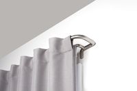 Umbra Twilight Double Curtain Rod Set - Wrap Around Design is Ideal for Blackout or Room Darkening Panels, 28 to 48-Inch, Matte Nickel