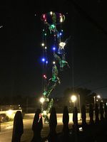 DONGSeller Solar Wind Chimes Multicolour Lights Mobile Raining Waterproof Solar Powered Lights Wind Chimes Six Hummingbird Outdoor LED Lights with Additional LED Lights