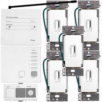 Lutron AR-ENT-1-WH AuroRa 5 Dimmer System with Inserts White