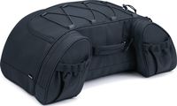 Kuryakyn 5281 Momentum Hitchhiker Motorcycle Travel Luggage: Weather Resistant Trunk Rack Bag, Black