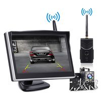 Backup Camera and Monitor Wireless, Reverse Camera TOGUARD 5 inch Rear View Camera with IP69 Waterproof Vehicle Backup Cameras for Trucks/RV/Cars/SUV/Van/Pickup Supports Super Night Vision with 8 LED