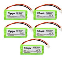 5 Pack Replacement Battery for AT&T CL82509 Cordless Phone (800mAh, 2.4V, NI-MH)