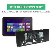 Emaks 9MGCD Battery VYP88 for Dell Venue 11 Pro 5130 5130-9356 Ultrabook/Tablet XMFY3 XRXMG 312-1453 451-BBGS 451-BBIN - 7.4V 32Wh