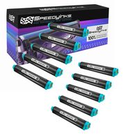 Speedy Inks Toner Cartridge Replacement for Okidata 43502301 Type 9 (Black, 10-Pack)