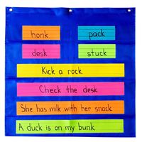 PDX Reading Specialist Pocket Chart | Best Classroom & Homeschool Teaching Supplies for Kids | Ideal for Sight Words, Sentence Strips, Reading Games, Visual Organization | Works with Dry Erase
