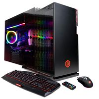 CyberpowerPC Gamer Xtreme Liquid Cool GLC5800CPG Gaming PC (Intel i7-9700K 3.6GHz, 16GB DDR4, NVIDIA GeForce GTX 1660 Ti 6GB, 240GB SSD, 2TB HDD, WiFi & Win 10 Home) Black