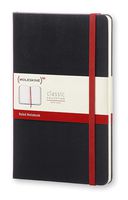 Moleskine (PRODUCT) RED Classic Notebook, Hard Cover, Large (5" x 8.25") Ruled/Lined, Black, 240 Pages
