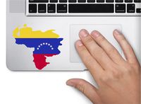 Map with flag inside Venezuela 3x3.4 inches sticker decal die cut vinyl - Made and Shipped in USA