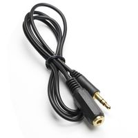 24 K Gold AUX Stereo M/F Cable 3.5 mm for Mp3/Mp4 iPod iPhone-3FT/1M