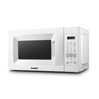 COMFEE' EM720CPL-PM Countertop Microwave Oven with Sound On/Off, ECO Mode and Easy One-Touch Buttons, 0.7Cu.Ft/700W, Pearl White