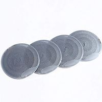 Wonderfulhz Door Speaker Audio Player Cover Trim Compatible with Mercedes Benz C-Class W205 C250 C300 C350 C400 C63, X205 GLC-Class GLC250 GLC300,Luxury Accessories (Matte Silver)