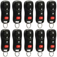 Key Fob Keyless Entry Remote fits Nissan, Infiniti (KBRASTU15 4-Btn), Bulk Lot of 10
