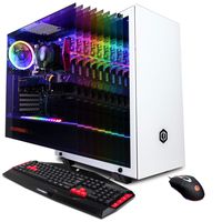 CyberpowerPC Gamer Master GMA8600CPG Gaming PC (AMD Ryzen 5 1600 3.2GHz, 8GB DDR4, NVIDIA GeForce GTX 1660 Ti 6GB, 120GB SSD, 1TB HDD, 802.11AC WiFi, Win10 Home) White