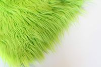 Faux Mongolian Fur Photography Prop, Newborn Prop, Basket Stuffer, Layering Blanket, Rug (Medium, 20"x36", Lime Green)