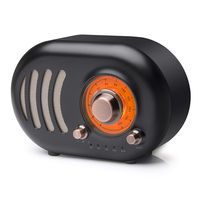 Vintage Retro FM Radio, Portable with Best Reception, Strong Bass Enhancement, Loud Volume, Bluetooth 4.2 Wireless Connection, TF card & MP3 player for Camping and Travelling