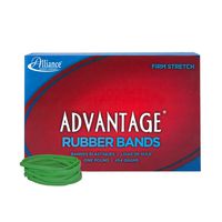 Alliance Rubber 66325 Advantage Rubber Bands Size #32, 1 lb Box Contains Approx. 700 Bands (3" x 1/8", Green)