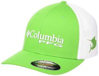 Columbia Unisex PFG Mesh Ball Cap, Clean Green, Small/Medium