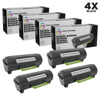 LD Compatible Toner Cartridge Replacement for Dell 331-9803 RGCN6 (Black, 4-Pack)