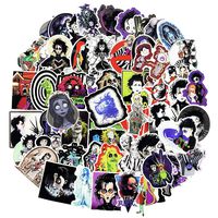 Tim Burton Movies Series Stickers for Laptop Computer Luggage Collection Cars Cup Funny Graffiti Decals 60pcs