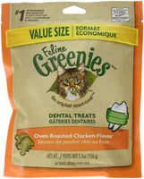 FELINE GREENIES Natural Dental Care Cat Treats 5.5 oz, Chicken