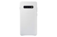 Samsung Galaxy S10+ Leather Back Case, White