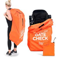 KangoKids Stroller Travel Bag -Protect Strollers from Dirt and Damage. Easy to Carry Stroller Bag for Airplane- with Handle and Adjustable Straps. Gate Check Bag Will ONLY fit H40 W18 D 10" Folded.