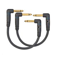 Planet Waves Custom Series Patch Cable, 2-pack, Right Angle, 6 Inches