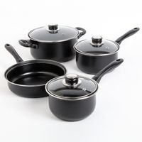 Sunbeam Newbrook 7-Piece Cookware Set, Black - 72253.07