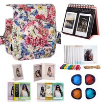 Woodmin Rose 8-in-1 Accessories Bundle for Fujifilm Instax Mini 90 (Camera case/Albums/Frames/Film Stickers/Filters)