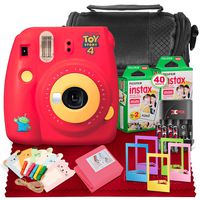 FUJIFILM INSTAX Mini 9 Instant Film Camera (Toy Story 4) + Fujifilm Instax Mini Twin Pack Instant Film (20 Sheets), Case and Deluxe Accessory Bundle