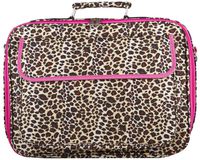 Leopard Print Laptop Case 17-inch (Pink)