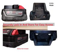 M18 Tactical Battery Mount/Dock Milwaukee Cordless Battery Holder Adapter Storage 18v 2-Pack