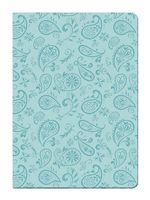 Tree-Free Greetings Eco Journal, 5.5 x 7.5 Inches, 160 Ruled Pages with Flexi Cover and Paisley Blue Art by Debbie Mumm (72240)