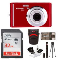 Polaroid iE826 Digital Camera, 18MP 8X Optical Zoom w/ 2.4" Rear Display 32GB Bundle