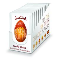 Justin's Maple Almond Butter Squeeze Packs, Gluten-free, Non-GMO, Responsibly Sourced, Pack of 10 (1.15oz each)