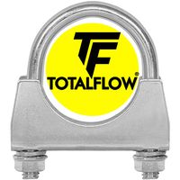 TOTALFLOW 1.75" TF-UZ175 Zinc Plated Saddle U-Bolt Exhaust Muffler Clamp-1.75 Inch