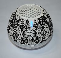 ShadyFace Wireless Light Weight Black Hawaiian Print Bluetooth Speakers with Microphone