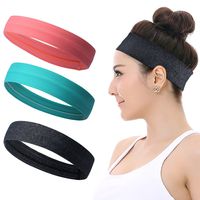 Calbeing Sports Headbands for Women Men, Silicone Non Slip Yoga Sweatbands, Stretchy Running Wicking Head Sweat Band Set, Elastic Exercise Workout Fitness Tennis Gym Athletic