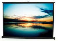 VIVO 50 inch Portable Tabletop Projector Screen 4:3 Format | Mobile Projection Pull Up Folding Stand (PS-TP-050B)