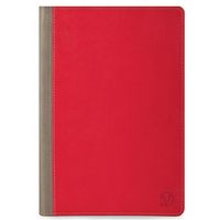 Vangoddy Book Style Pastel Magenta on Heather Gray Leather -ette Portfolio Cover Case for All Models of the Nook HD+ Slate Full HD 9" Tablet Barnes and Noble HD plus Slate, BNTV600-16GB, BNTV600-32GB