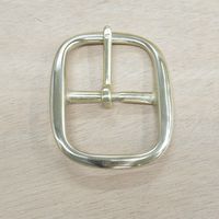 Gold Solid Brass 1.5" Belt Buckle Center Bar Buckle-23