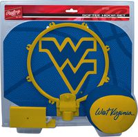 Rawlings NCAA West Virginia Mountaineers Kids Slam Dunk Hoop Set, Blue, Small