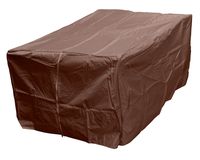 Hiland HVD-1010-CVR-M Fire Pit Cover, Heavy Duty, Water Resistant, Rectagular, Mocha