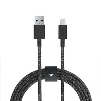Native Union Belt Cable XL - 10ft Ultra-Strong Reinforced [Apple MFi Certified] Durable Lightning to USB Charging Cable with Leather Strap for iPhone/iPad (Cosmos)