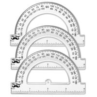 Mr. Pen- Protractor, 4 Inch Protractor, Pack of 3, Protractor Ruler, Drafting Tools, Protractor for Kids, Protractors Classroom Set, Small Protractor, Protactor 4 Inch, Math Geometry, School Supplies