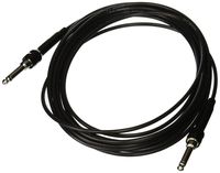 George L's 155 Guage Cable with Straight Plugs (Black, 20 Foot)