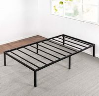 Best Price Mattress Twin Bed Frame - 14" Metal Platform Bed Frame w/Heavy Duty Steel Slat Mattress Foundation (No Box Spring Needed), Twin Size